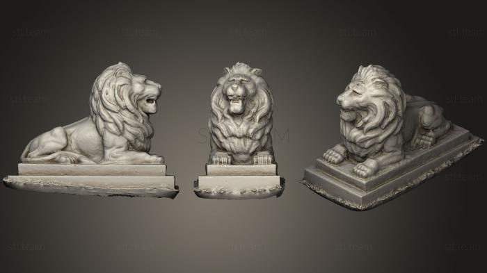 Статуэтки львы тигры сфинксы Fort Canning lion